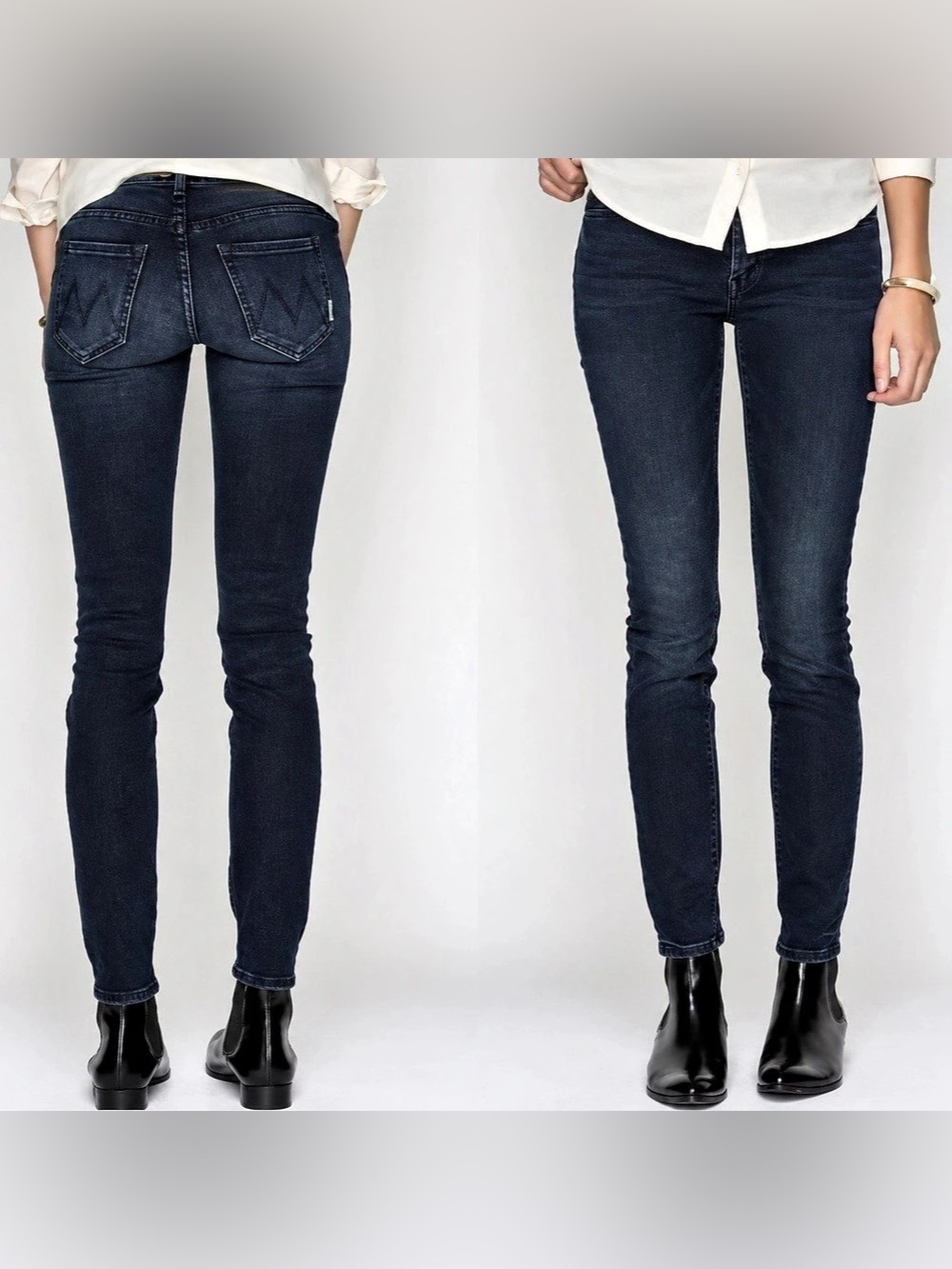 MOTHER The Looker Skinny Jeans Size 30 Grand Sophie 1001-121
